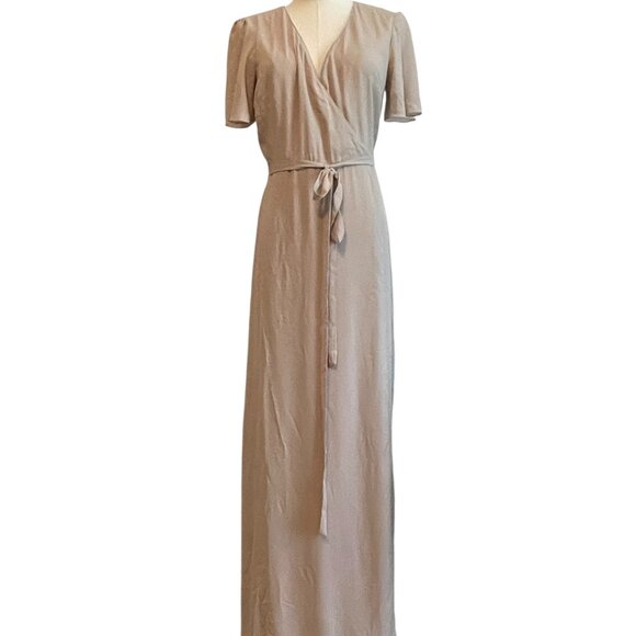 Show Me Your MuMu Wrap Dress Size Small Flowy Maxi Fairy Lagenlook - Picture 1 of 6